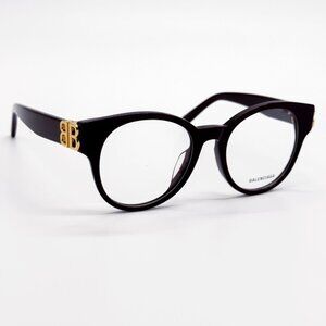 NEW BALENCIAGA EYEGLASSES BB0173O 003 ROUND VIOLET WOMEN EYEWEAR BALENCIAGA